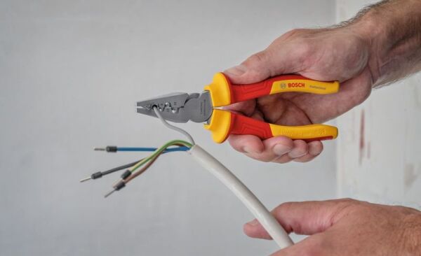 BOSCH VDE 1000 Volt İzoleli Kablo Pabucu Sıkma Pensesi 180 mm (1600A02NE6)