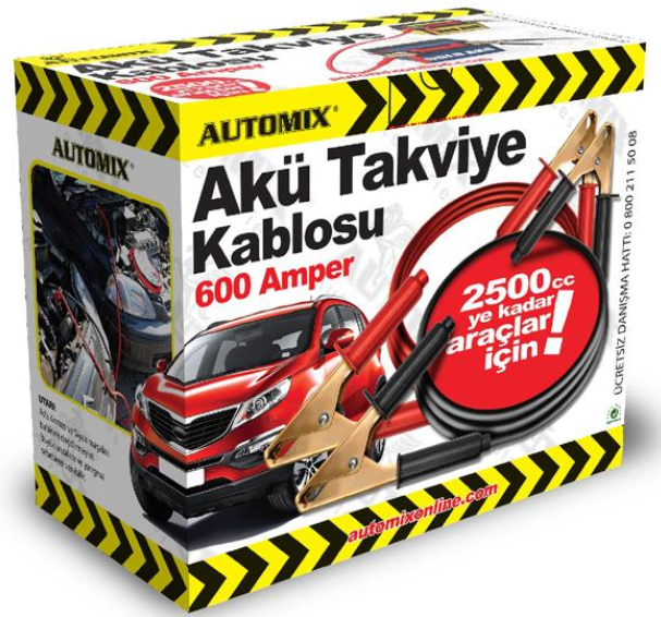 AUTOMIX Kutulu Takviye Kablosu 600 Amper (090.02.012583)