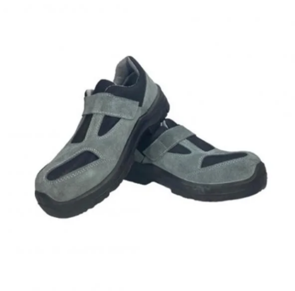 Çarık S1 İşçi Ayakkabısı Süet Cırtlı No:40
