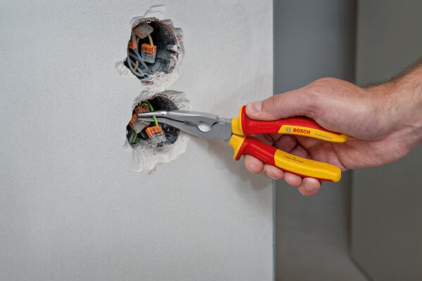 BOSCH Profesyonel VDE 1000 Volt Eğri Kargaburun 200 mm (1600A02NE4)
