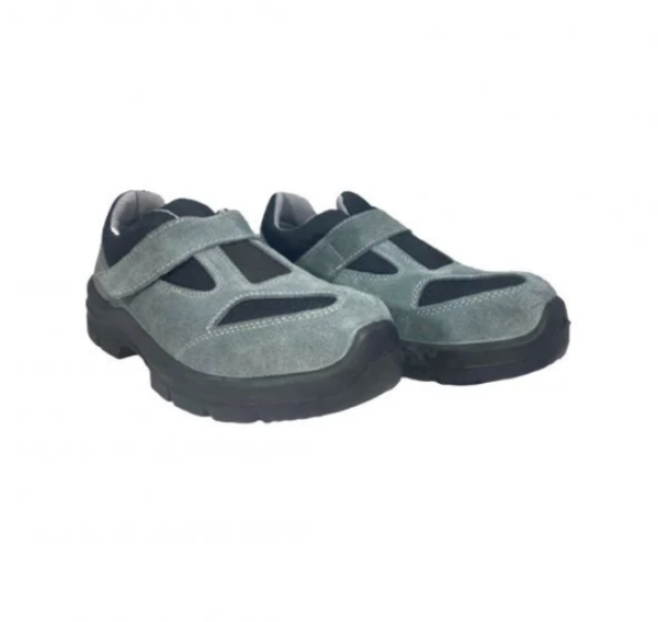 Çarık S1 İşçi Ayakkabısı Süet Cırtlı No:44