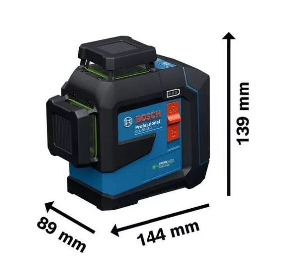 BOSCH GLL 80-33 G Yeşil Lazer Terazi 3x360 Derece Mıknatıs Sehpalı