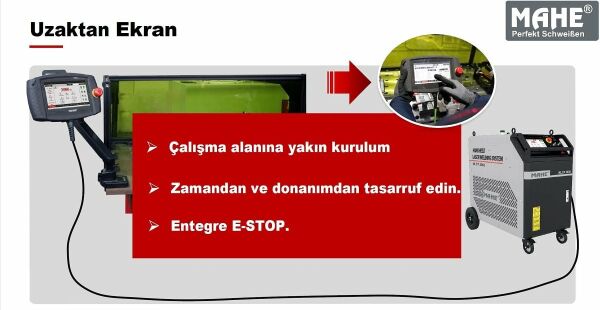 MAHE MLST 2000W 2 kW Yeni Nesil Lazer Kaynak Makinası (Almanya Üretimi)