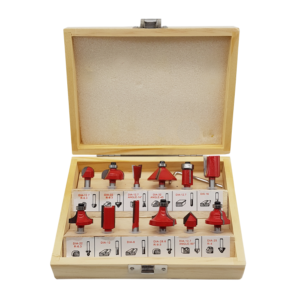 NEXON 5011 Ahşap Freze Uç Seti 12 mm (12 Parça)