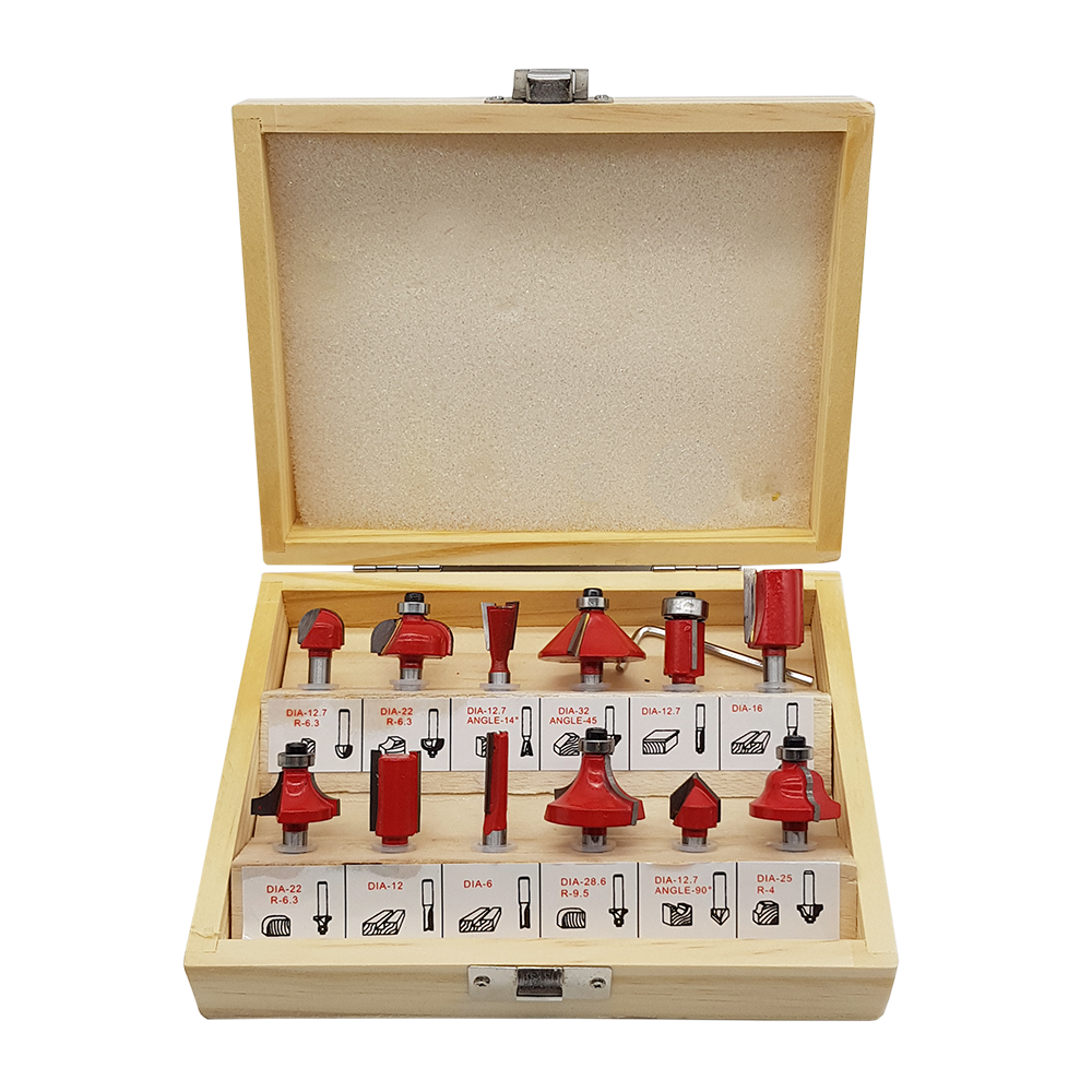 NEXON 5010 Ahşap Freze Uç Seti 8 mm (12 Parça)