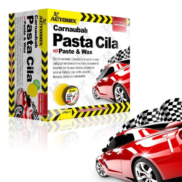 AUTOMIX Carnaubalı Pasta Cila 200 Gr - Kutulu (020.09.025250)