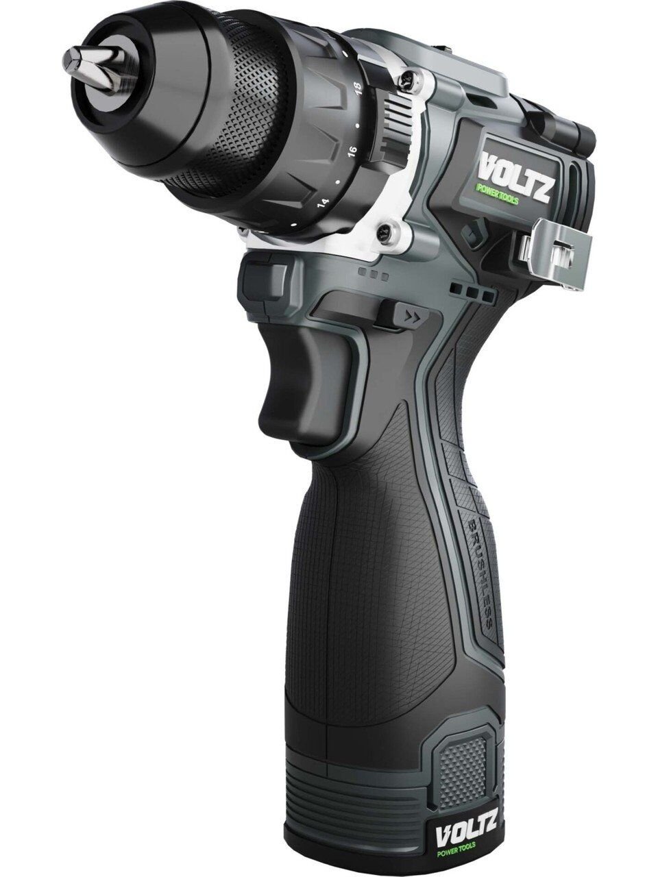 VOLTZ VZDR-161 Şarjlı Darbeli Matkap 16.8 Volt 2 Amper Çift Akülü