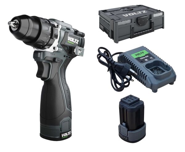 VOLTZ VZDR-161 Şarjlı Darbeli Matkap 16.8 Volt 2 Amper Çift Akülü