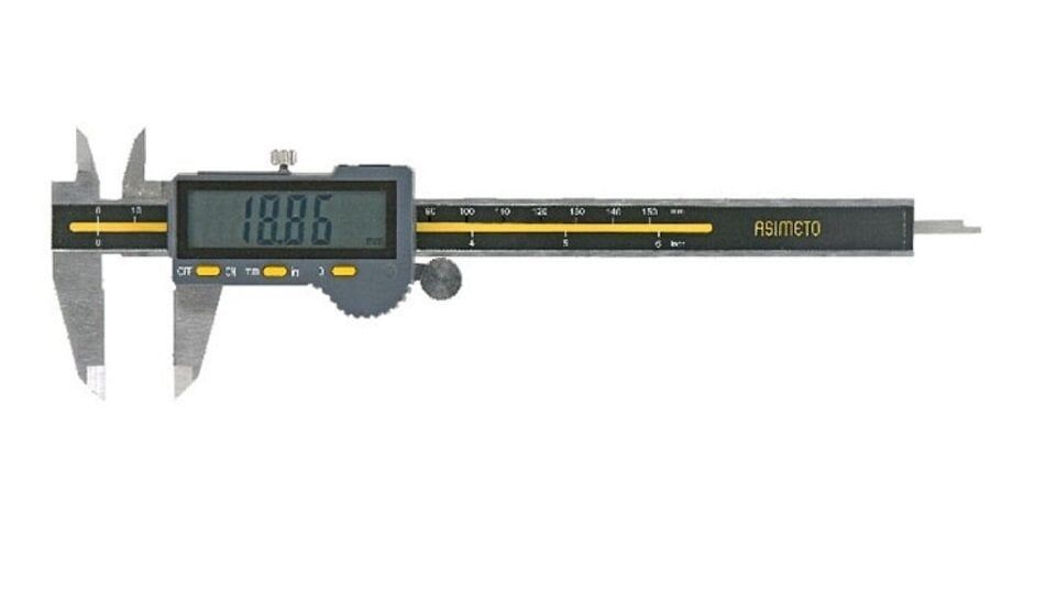 ASİMETO Büyük Ekranlı Dijital Kumpas 150 mm (306067)