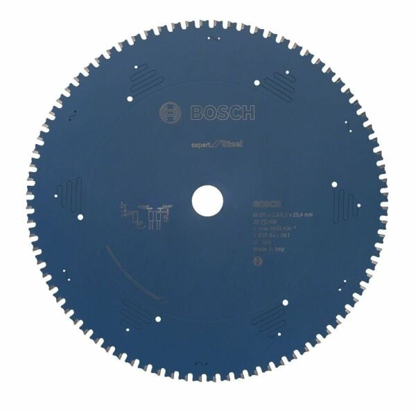 BOSCH Expert Metal 305x2.6x25.4 mm 80 Diş Elmas Uçlu Metal Kesme Daire Testeresi (2608643061)