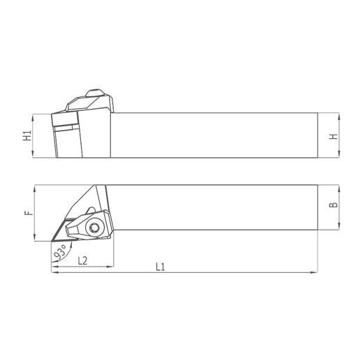 Heikenei Tdjnl 1104/1506 Sol Dış Çap Tornalama Kateri